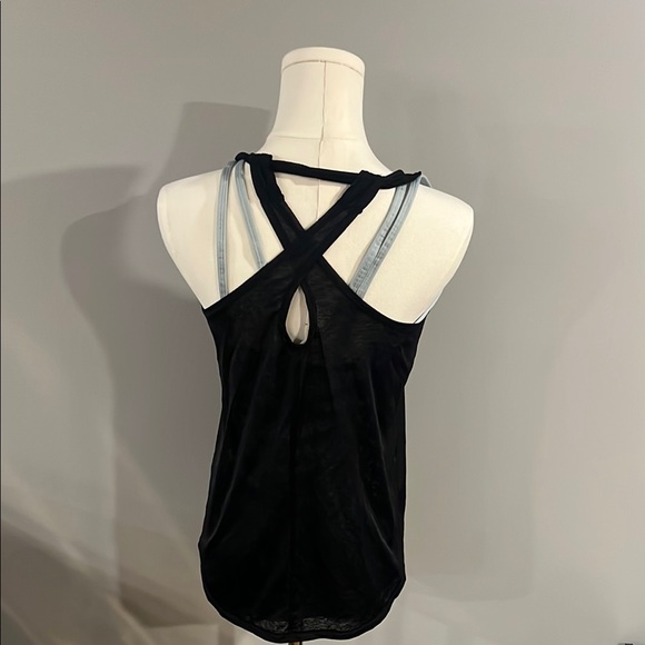 All in Motion Black and White Relaxed Tank Top - Picture 3 of 3